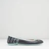 Deals ❤️ BLOCHSTORE-US Ladies Lyra Ballet Flats Black Mint Leather ❤️