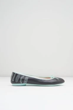 Deals ❤️ BLOCHSTORE-US Ladies Lyra Ballet Flats Black Mint Leather ❤️