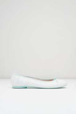 Wholesale 🔥 BLOCHSTORE-US Ladies Lyra Ballet Flats White Mint Leather 🛒