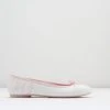 Best reviews of ✔️ BLOCHSTORE-US Ladies Lyra Ballet Flats White Pink Leather ❤️
