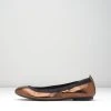 Outlet ✨ BLOCHSTORE-US Ladies Carina Ballet Flats Light Bronze Leather ✨