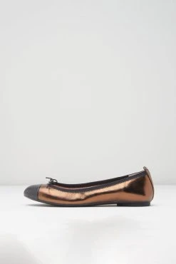 Flash Sale 👍 BLOCHSTORE-US Ladies Chara Ballet Flats Light Bronze Leather 💯