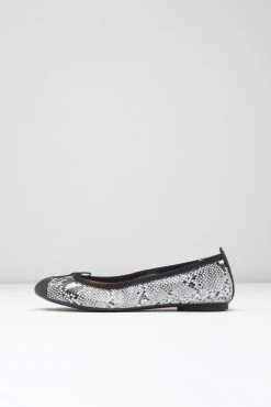 Brand new 🌟 BLOCHSTORE-US Ladies Astra Ballet Flats White Python 🔔