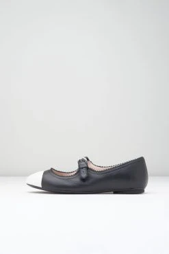 Best Pirce 😍 BLOCHSTORE-US Ladies Cassiopeia Ballet Flats Black White Leather 🥰
