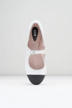 Brand new 🧨 BLOCHSTORE-US Ladies Cassiopeia Ballet Flats White Black Leather 😍 -Adultes Dance Store BL2061 WBK 0793 68008ec0 2db5 4fc1 8970 436adf93168d scaled