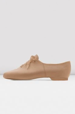 Wholesale ✔️ BLOCHSTORE-US Ladies Dance Now Split Sole Leather Jazz Shoes Tan Leather 🎉