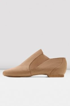 Budget 💯 BLOCHSTORE-US Ladies Dance Now Split Sole Leather Jazz Booties Tan Leather 🛒