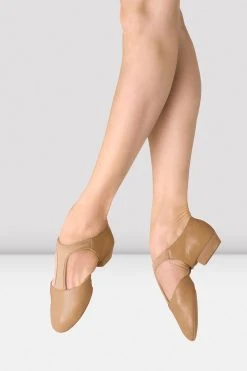 Coupon ❤️ BLOCHSTORE-US Ladies Elastosplit Grecian Teaching 👍 Shoes Tan Leather 💯