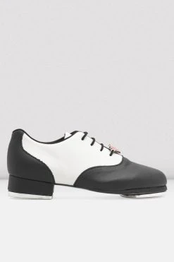 Outlet ๐ BLOCHSTORE-US Ladies Chloe And Maud Tap Shoes Black White Leather โจ