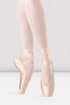 Best deal ⭐ BLOCHSTORE-US Hannah Long Length Pointe ✔️ Shoes Pink Satin 🤩