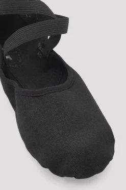 Best Pirce ⭐ BLOCHSTORE-US Ladies Infinity Stretch Canvas Ballet 👍 Shoes Black Canvas 😀 -Adultes Dance Store S0220L BLK 10