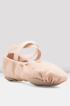 Wholesale 👏 BLOCHSTORE-US Ladies Infinity Stretch Canvas Ballet Shoes Pink Canvas 🤩 -Adultes Dance Store S0220L PNK 03