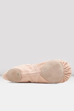 Wholesale 👏 BLOCHSTORE-US Ladies Infinity Stretch Canvas Ballet Shoes Pink Canvas 🤩 -Adultes Dance Store S0220L PNK 05