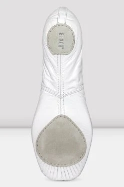 New ❤️ BLOCHSTORE-US Mens Precision Leather Ballet Shoes White Leather 🛒 -Adultes Dance Store S0230M WHT BACK 1