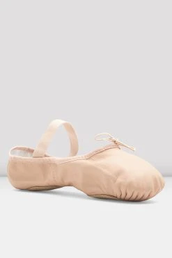 Promo ⌛ BLOCHSTORE-US Ladies Dansoft Ll Split Sole Ballet Shoes Pink Leather 💯 -Adultes Dance Store S0258L PNK 03