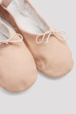 Promo ⌛ BLOCHSTORE-US Ladies Dansoft Ll Split Sole Ballet Shoes Pink Leather 💯 -Adultes Dance Store S0258L PNK 08