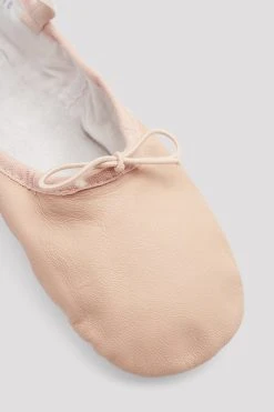 Promo ⌛ BLOCHSTORE-US Ladies Dansoft Ll Split Sole Ballet Shoes Pink Leather 💯 -Adultes Dance Store S0258L PNK 09