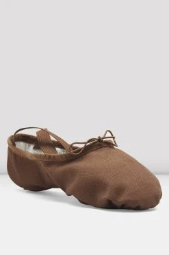 Best Sale ✨ BLOCHSTORE-US Mens Pump Canvas Ballet Shoes Cocoa Canvas 👏 -Adultes Dance Store S0277M COA 03
