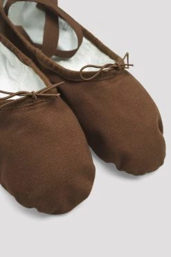 Best Sale ✨ BLOCHSTORE-US Mens Pump Canvas Ballet Shoes Cocoa Canvas 👏 -Adultes Dance Store S0277M COA 08