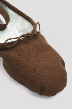 Best Sale ✨ BLOCHSTORE-US Mens Pump Canvas Ballet Shoes Cocoa Canvas 👏 -Adultes Dance Store S0277M COA 10