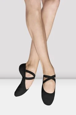 Flash Sale 💯 BLOCHSTORE-US Mens Performa Stretch Canvas Ballet Shoes Black Canvas ❤️