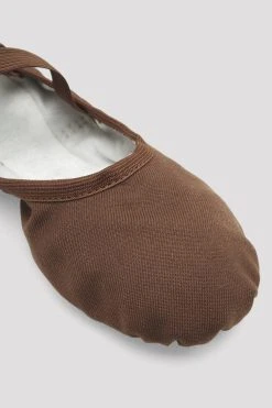 New ✔️ BLOCHSTORE-US Ladies Performa Stretch Canvas Ballet ✨ Shoes Cocoa Canvas 🛒 -Adultes Dance Store S0284L COA 10