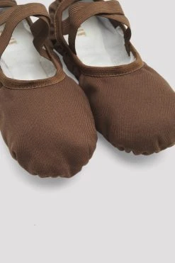 Outlet ❤️ BLOCHSTORE-US Mens Performa Stretch Canvas Ballet 🌟 Shoes Cocoa Canvas ❤️ -Adultes Dance Store S0284M COA 08