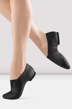 Deals ⭐ BLOCHSTORE-US Ladies Super Jazz Slip On Jazz 💯 Shoes Black Leather ❤️