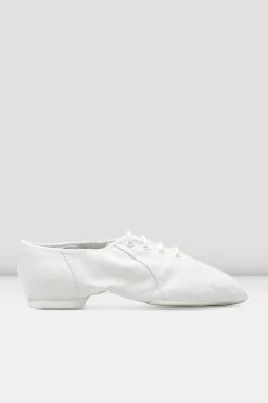 Deals 👍 BLOCHSTORE-US Ladies Jazzsoft Leather Jazz Shoes White Leather ⌛ -Adultes Dance Store S0405L WHT 02