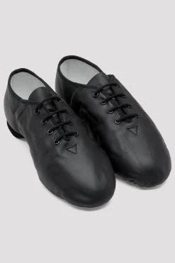 Deals ⭐ BLOCHSTORE-US Mens Ultraflex Leather Jazz 💯 Shoes Black Leather ✨ -Adultes Dance Store S0423L BLK 08