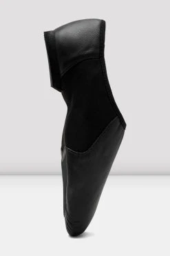 Outlet 🎁 BLOCHSTORE-US Ladies Neo-Flex Slip On Leather Jazz Shoes Black Leather 🛒 -Adultes Dance Store S0495L BLK 04