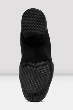 Outlet 🎁 BLOCHSTORE-US Ladies Neo-Flex Slip On Leather Jazz Shoes Black Leather 🛒 -Adultes Dance Store S0495L BLK 06