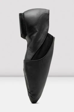 Best Sale 🔔 BLOCHSTORE-US Ladies Leather Elasta Jazz Booties Black Leather 💯 -Adultes Dance Store S0499L BLK 04