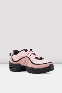 Cheap 🔥 BLOCHSTORE-US Adult Boost Mesh Split Sole Dance Sneakers Pink Mesh Suede 😍 -Adultes Dance Store S0538L PNK 03