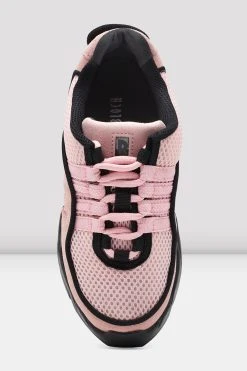 Cheap 🔥 BLOCHSTORE-US Adult Boost Mesh Split Sole Dance Sneakers Pink Mesh Suede 😍 -Adultes Dance Store S0538L PNK 07