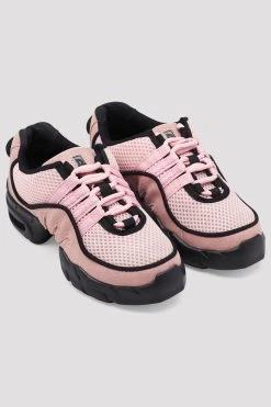 Cheap 🔥 BLOCHSTORE-US Adult Boost Mesh Split Sole Dance Sneakers Pink Mesh Suede 😍 -Adultes Dance Store S0538L PNK 08
