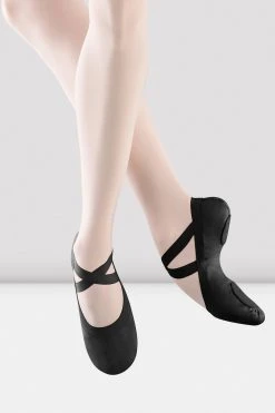 Promo ๐คฉ BLOCHSTORE-US Ladies Pro Elastic Canvas Ballet Shoes Black Canvas ๐ฅ
