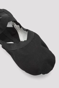 Promo 🤩 BLOCHSTORE-US Ladies Pro Elastic Canvas Ballet Shoes Black Canvas 🔥 -Adultes Dance Store S0621L BLK 10