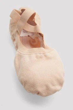 Coupon ⌛ BLOCHSTORE-US Ladies Pro Elastic Canvas Ballet 🛒 Shoes Pink Canvas 🔥 -Adultes Dance Store S0621L PNK 09