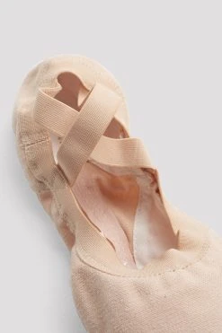 Coupon ⌛ BLOCHSTORE-US Ladies Pro Elastic Canvas Ballet 🛒 Shoes Pink Canvas 🔥 -Adultes Dance Store S0621L PNK 10