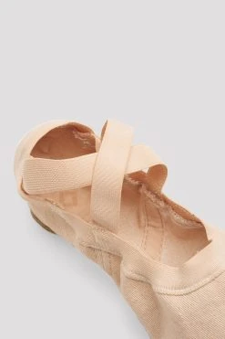 Deals ❤️ BLOCHSTORE-US Ladies Synchrony Stretch Canvas Ballet 🎉 Shoes Pink Canvas ✨ -Adultes Dance Store S0625L PNK 10