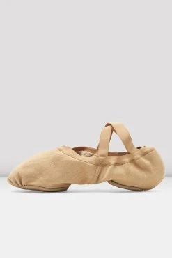 Flash Sale 😀 BLOCHSTORE-US Mens Synchrony Stretch Canvas Ballet Shoes Light Sand Canvas 🧨