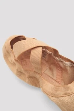 Flash Sale 😀 BLOCHSTORE-US Mens Synchrony Stretch Canvas Ballet Shoes Light Sand Canvas 🧨 -Adultes Dance Store S0625M FSH 10