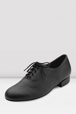 Outlet ⌛ BLOCHSTORE-US Mens Xavier Ballroom And Latin Shoes Black Leather 💯