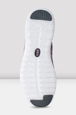 Cheap ⭐ BLOCHSTORE-US Adult Omnia Lightweight Knited ✨ Sneakers Pink Grey Knit 🛒 -Adultes Dance Store S0926L PGR BOTTOM