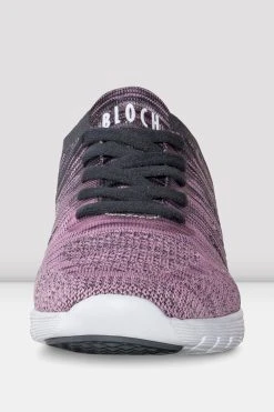 Cheap ⭐ BLOCHSTORE-US Adult Omnia Lightweight Knited ✨ Sneakers Pink Grey Knit 🛒 -Adultes Dance Store S0926L PGR FRONT