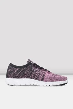 Cheap ⭐ BLOCHSTORE-US Adult Omnia Lightweight Knited ✨ Sneakers Pink Grey Knit 🛒 -Adultes Dance Store S0926L PGR INSIDE