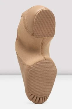 Buy 🎁 BLOCHSTORE-US Ladies Spark Leather & Neoprene Jazz 😍 Shoes Tan Leather ⭐ -Adultes Dance Store ZqVTXN c