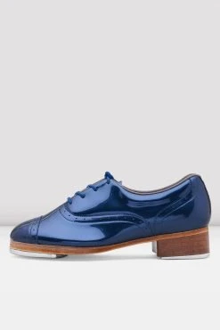 New ⭐ BLOCHSTORE-US Ladies Jason Samuels Smith Patent Tap ✔️ Shoes Metallic Navy Patent 😀