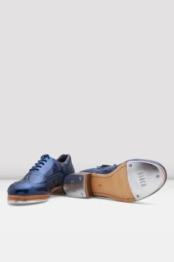Budget 🔔 BLOCHSTORE-US Mens Jason Samuels Smith Patent Tap 🧨 Shoes Metallic Navy Patent ⌛ -Adultes Dance Store s0313mp mnv 5321